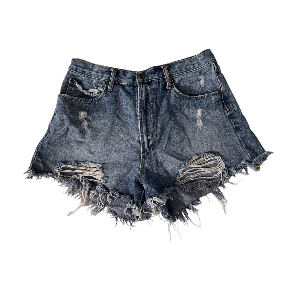 Distressed Denim Women Shorts